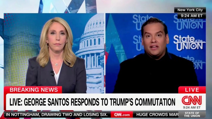 Santos rips Biden, snaps at CNN question about Trump's 'favorable treatment' of him