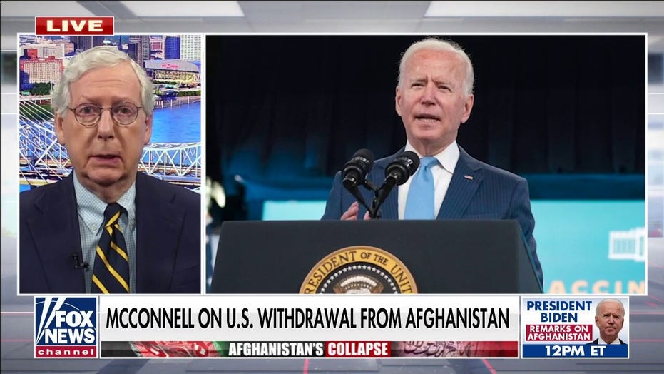 Kamala Harris calls Biden’s Afghanistan decision ‘courageous’ as others in White House blame Trump