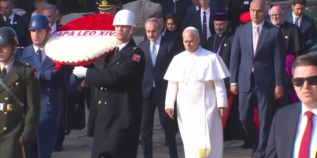 Pope Leo XIV begins the first leg of his historic overseas trip in Turkey