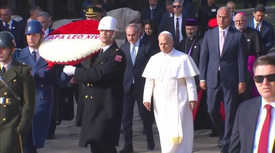 Pope Leo XIV begins the first leg of his historic overseas trip in Turkey