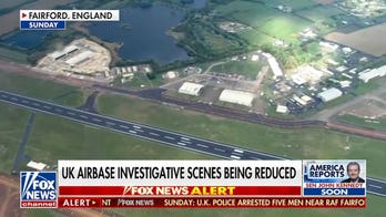 Five arrested on suspicion of terror near UK airbase
