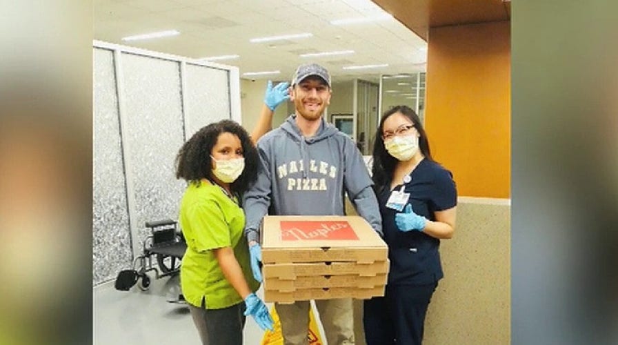 Pizza shop donating pies to local hospital during coronavirus pandemic