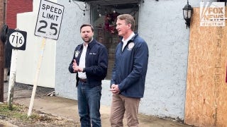 JD Vance meets Virginia Gov. Glenn Youngkin in hurricane-damaged Damascus - Fox News