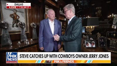 Steve Doocy tours Dallas Cowboys owner Jerry Jones' home