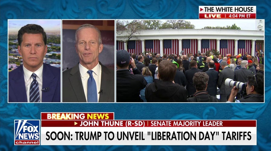 Trump’s tariff agenda is designed to ‘jumpstart’ the economy, says Sen. John Thune