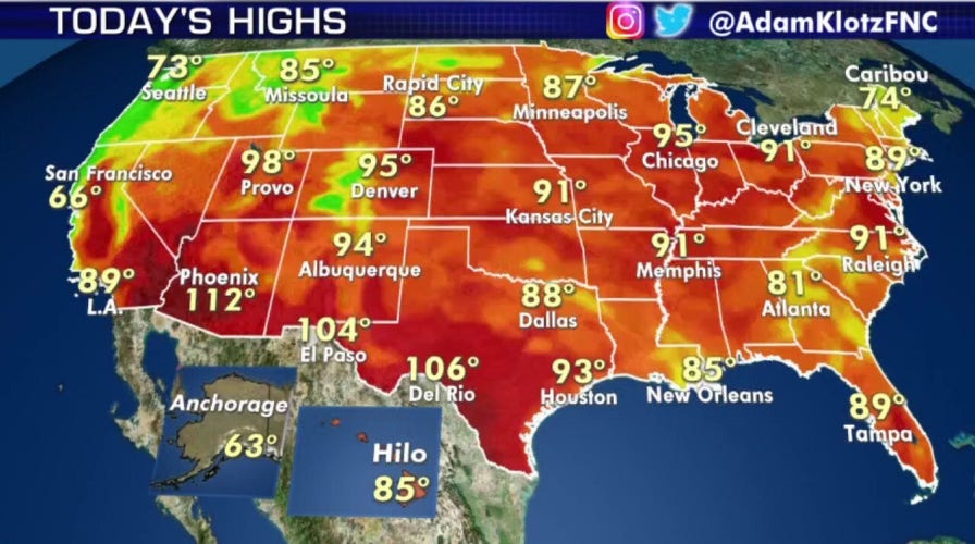 National forecast for Monday, July 6