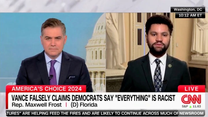 Florida Rep. Maxwell Frost says calling Kamala Harris a 'DEI hire' is like using the 'N word'