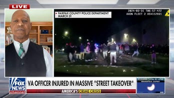 Crowds swarm Virginia police officers in 'street takeover'
