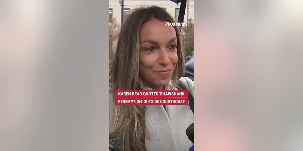 Karen Read quotes 'The Shawshank Redemption' outside courthouse