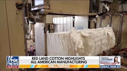 Ainsley Earhardt highlights Red Land Cotton's American manufacturing