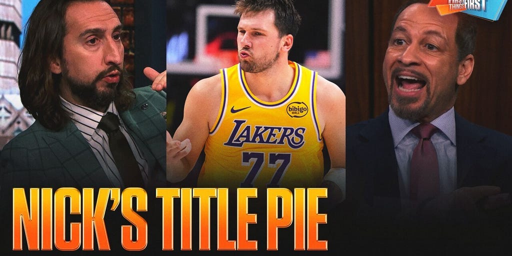Luka Doncic, Lakers earn a nice slice of NBA Title Pie 👀 OKC, Knicks' slices increase | First Things First