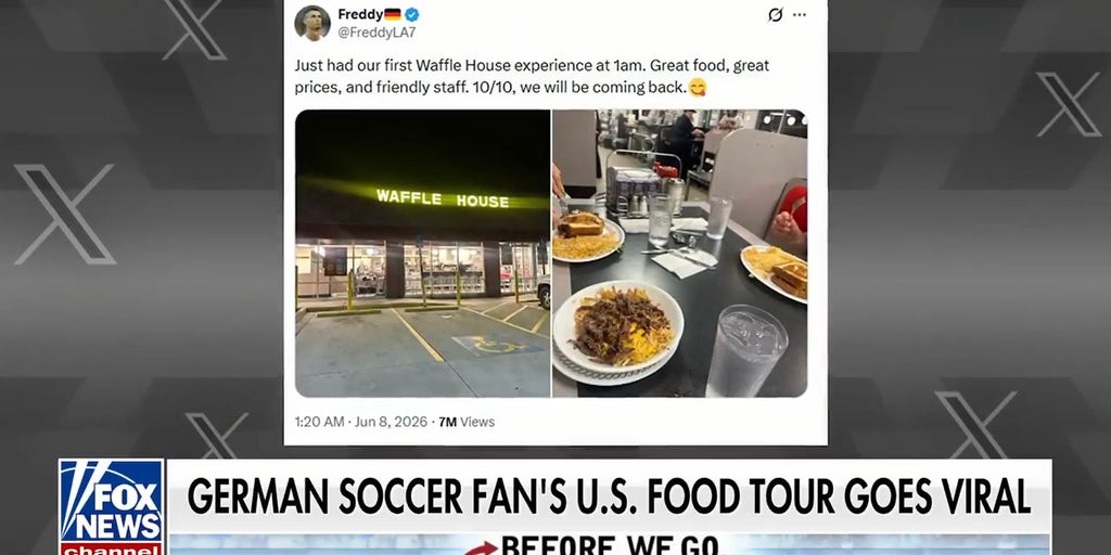 German soccer fan's US food tour goes viral