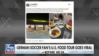 German soccer fan's US food tour goes viral