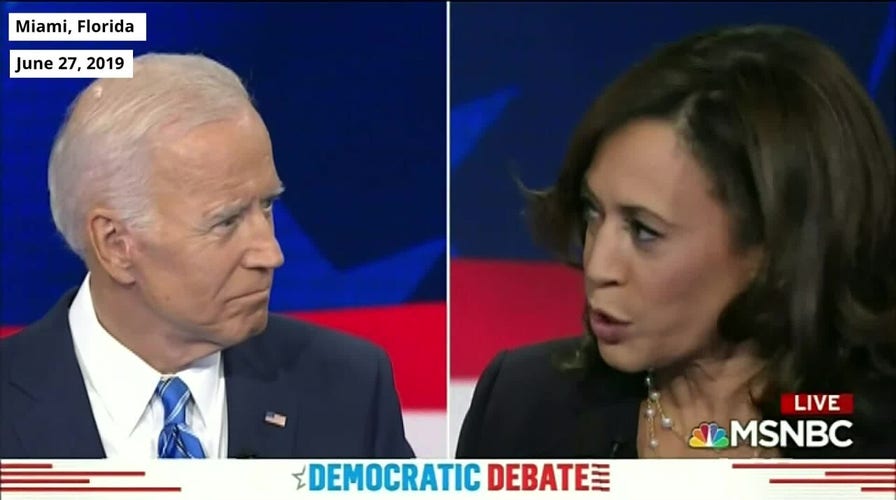 Kamala Harris confronts Joe Biden about his record on busing, school desegregation