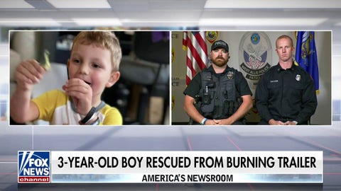 Wisconsin first responders save 3-year-old in burning trailer: 'There was a lot of smoke'