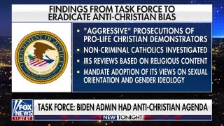 DOJ report alleges Biden admin had anti-Christian bias