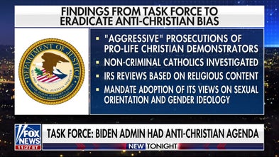 DOJ report alleges Biden admin had anti-Christian bias