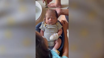 Baby boy gets new haircut—isn't happy about it