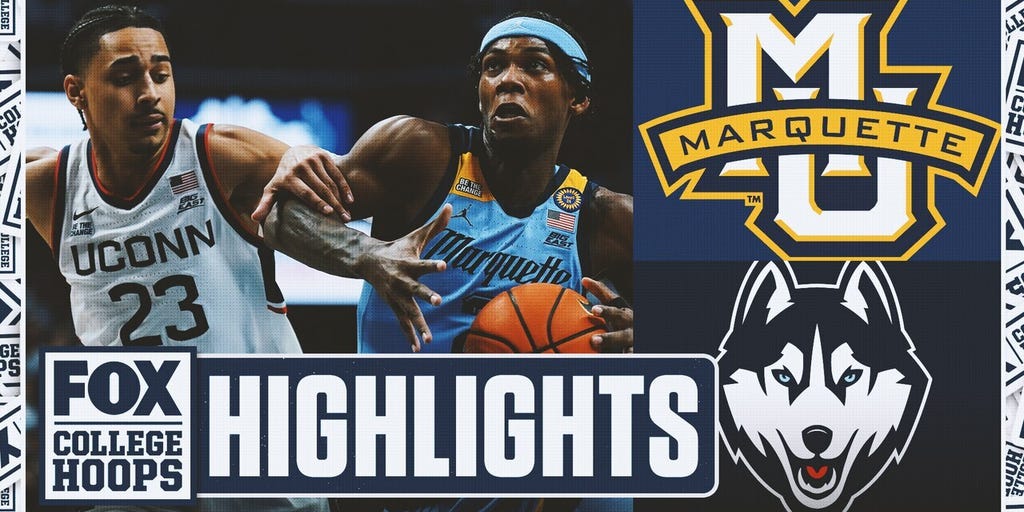 No. 20 Marquette Golden Eagles vs. UConn Huskies Highlights | FOX College Hoops