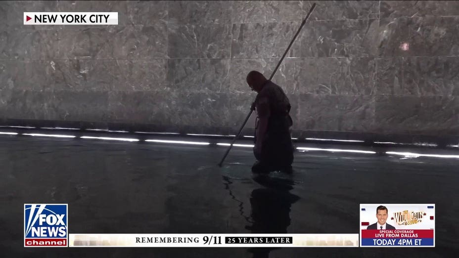 Overnight crew quietly preserves the 9/11 Memorial 25 years later