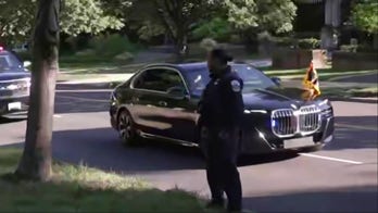 King Charles III arrives at garden party