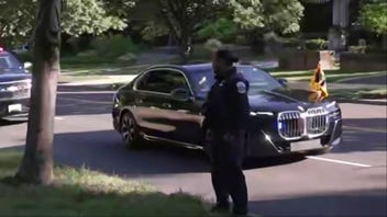 King Charles III arrives at garden party