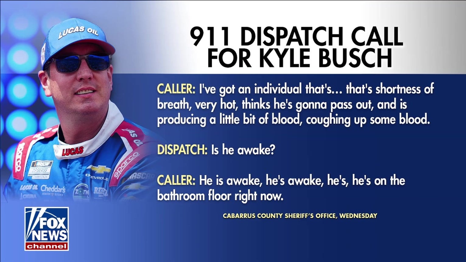 911 call reveals Kyle Busch was coughing up blood before death