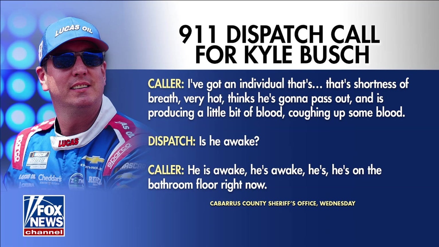 911 call reveals Kyle Busch was coughing up blood before death