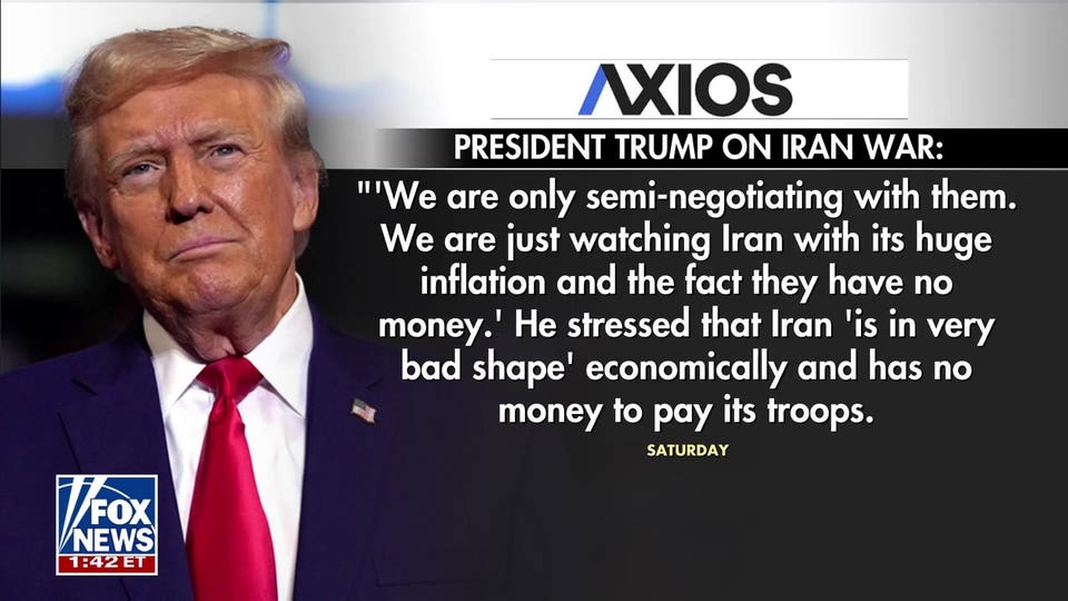Trump: Iran has 'no money'