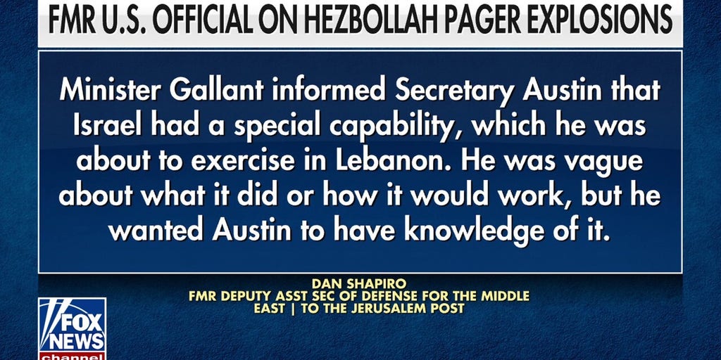 Israel reportedly alerted US just before pager attack on Hezbollah