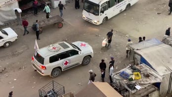 Red Cross vehicles move in Khan Younis ahead of hostages, prisoners exchange
