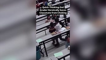 Second-grader heroically saves classmate by giving him the Heimlich maneuver