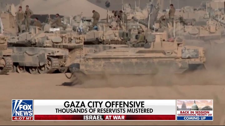 Israel musters reservists for Gaza City offensive