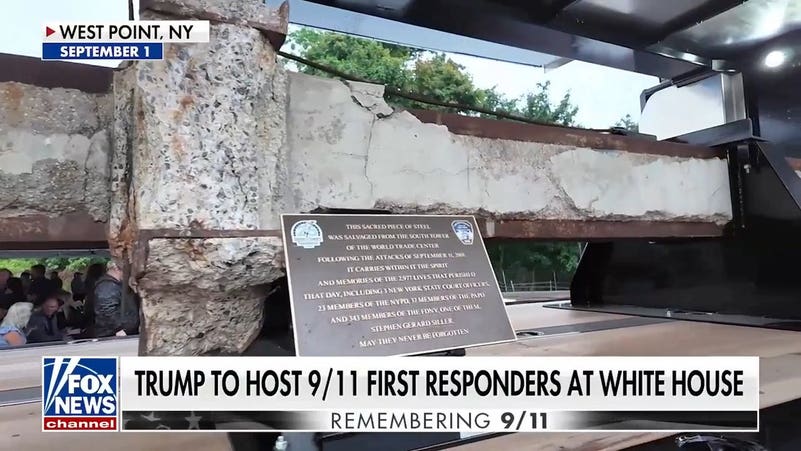 9/11 steel beam to be displayed on White House Ellipse