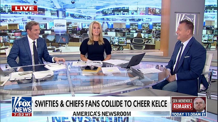 Jimmy Discusses The Kelce Swift Rumors On 'America's Newsroom'