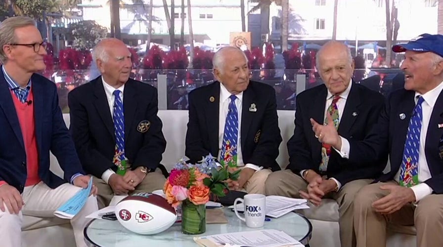 Steve Doocy talks with veterans that have attended every Super Bowl since it began 