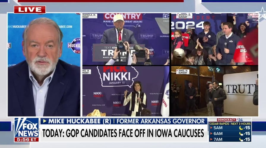Huckabee explains the importance of Iowa caucus underperformers: 'For some candidates, it's over tonight'