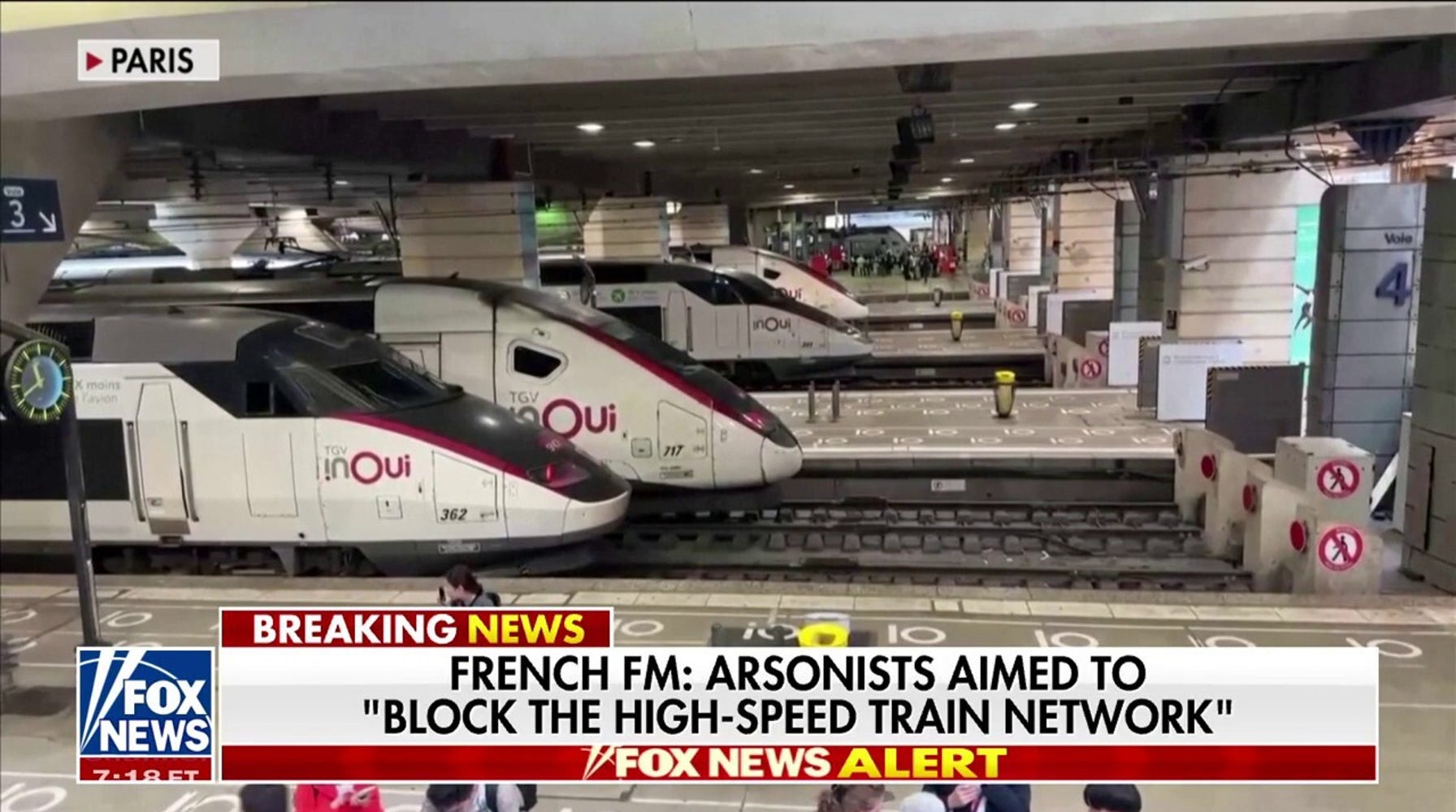 Arson Attacks Target French Train Lines Ahead of Paris Olympics Opening Ceremony