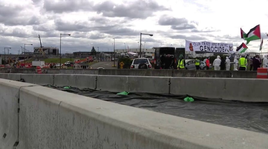 Anti-Israel agitators shut down road to Seattle-Tacoma Airport