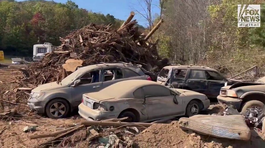Hurricane Helene destruction seen in western North Carolina