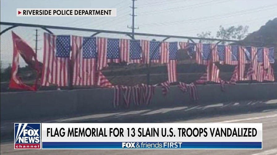 Vandals attack memorial to US service members killed in Afghanistan