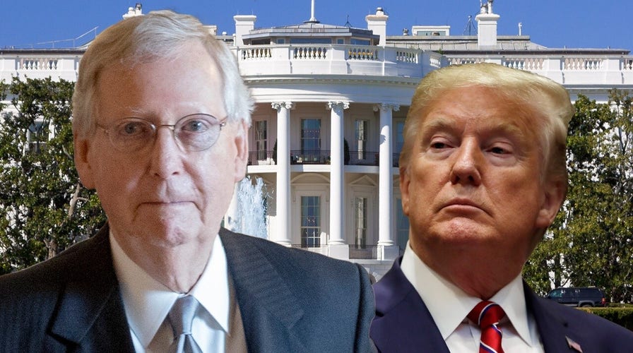 Trump blasts 'dour, sullen, and unsmiling political hack' McConnell
