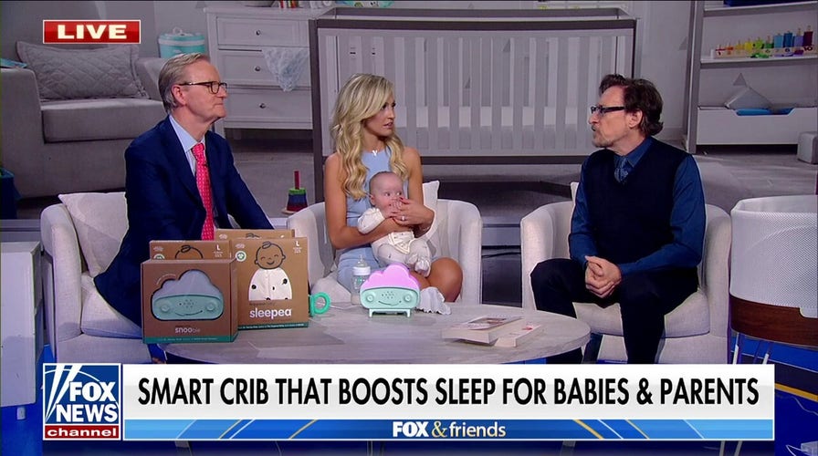 Carley Shimkus and baby Brock join 'Fox & Friends' with SNOO creator