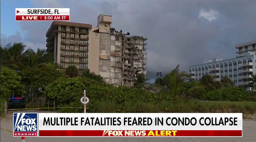 Building collapse near Miami leaves at least one dead