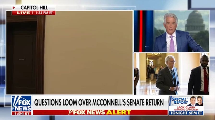 Questions continue to loom over Sen Mitch McConnell's return