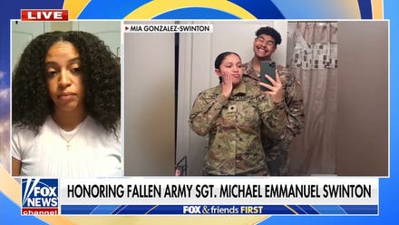 Widow pays tribute to US Army Sgt Michael Emmanuel Swinton killed in Iraq