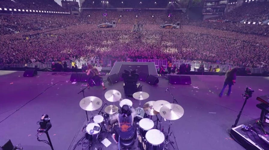 Ozzy Osbourne during his final performance with Black Sabbath