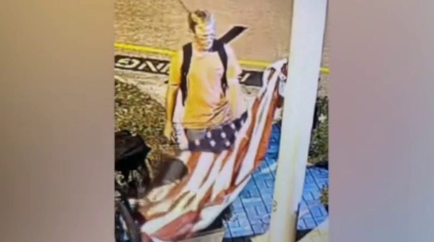 Florida man caught-on-camera stealing American flag, vandalizing a nonprofit disabled veterans property