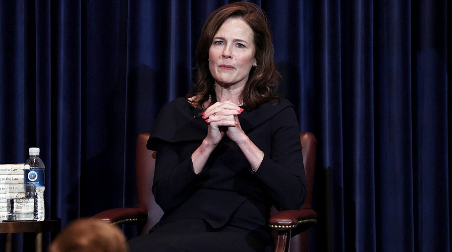  Justice Amy Coney Barrett speaks astatine  Library of Congress