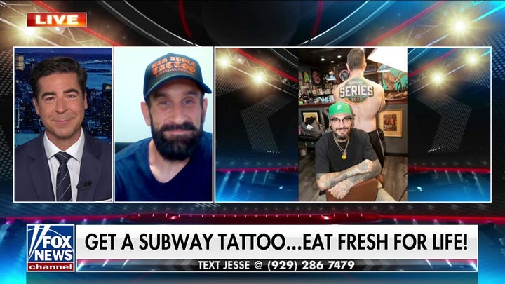 Subway fanatic gets free sandwiches forever after getting a footlong tattoo